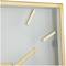 20" Gold Stainless Steel Wall Clock with Clear Face